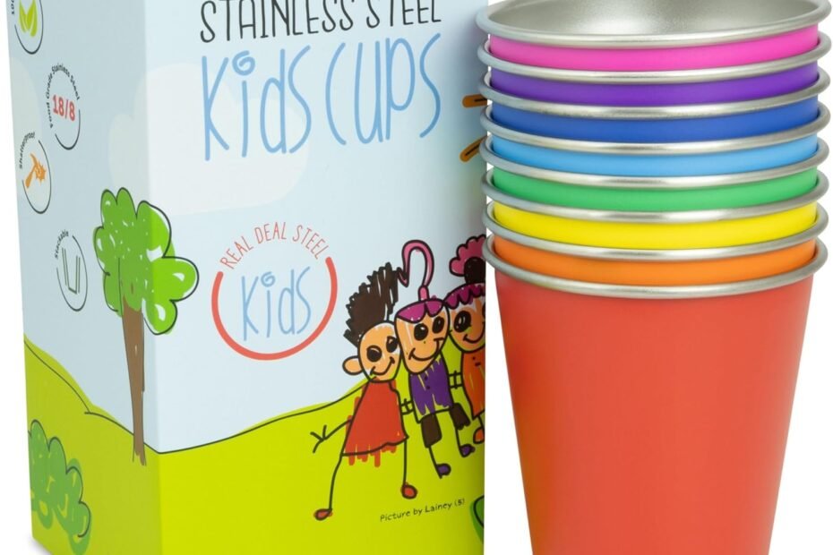 Brighten Mealtime: The Ultimate Rainbow Stainless Steel Kids Cups Review!