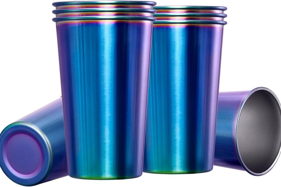 Cheers to Durability: MEWAY's Vibrant 16oz Stainless Steel Pint Cups Reviewed!