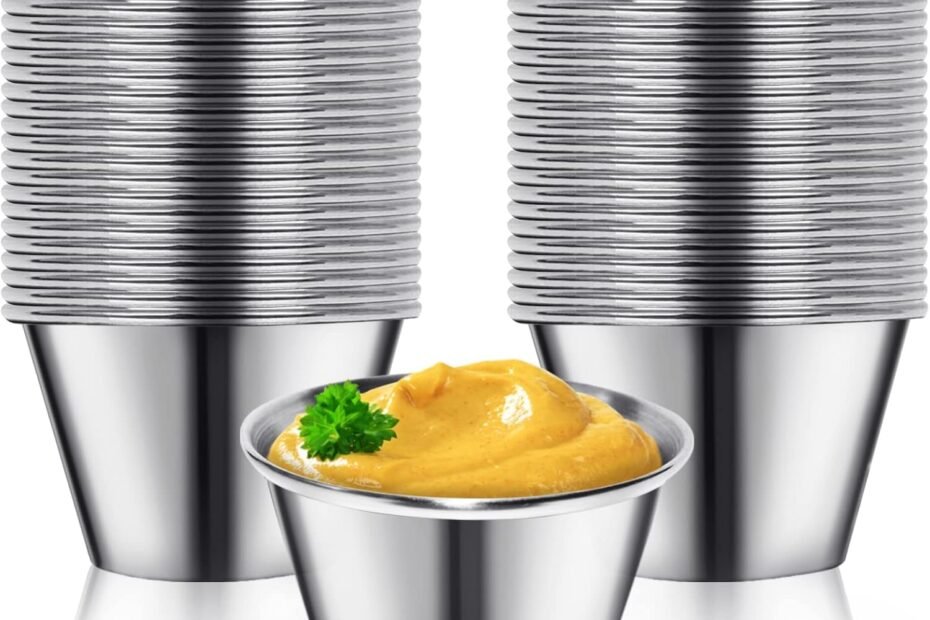 Dip into Flavor: Artcome's 55-Pack Stainless Steel Sauce Cups Review!