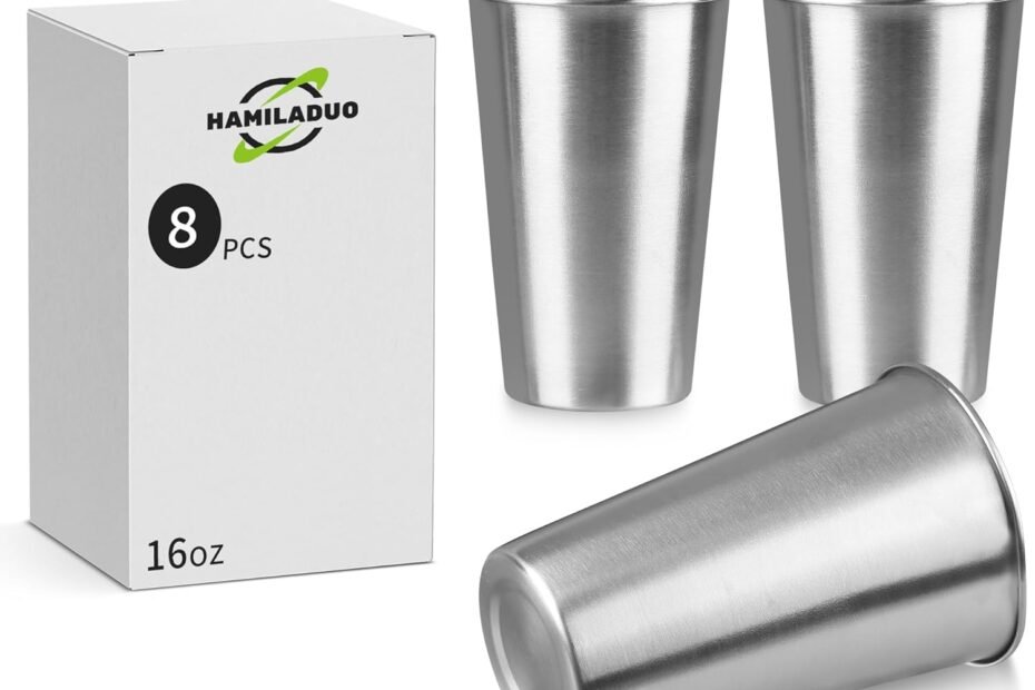 Eco-Friendly Hydration: Review of 8Pack Stainless Steel Pint Cups