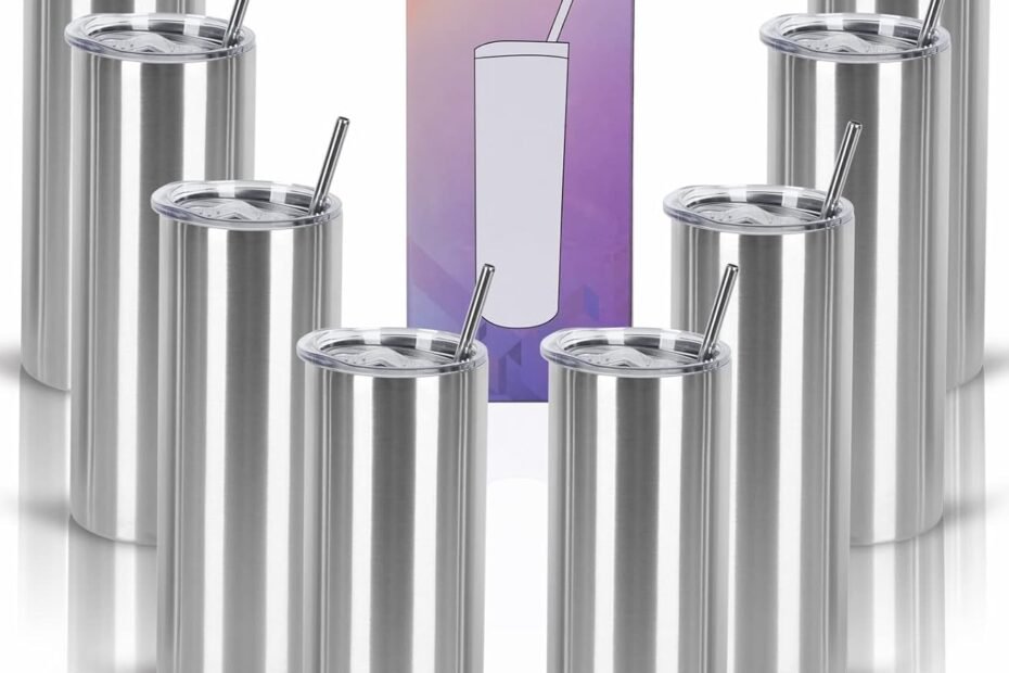 Elevate Every Sip: Review of the 8 Pack Stainless Steel Slim Tumblers
