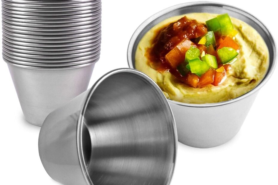 Elevate Your Dining Experience: Review of Fit Meal Prep's 24 Pack Stainless Steel Dipping Sauce Cups