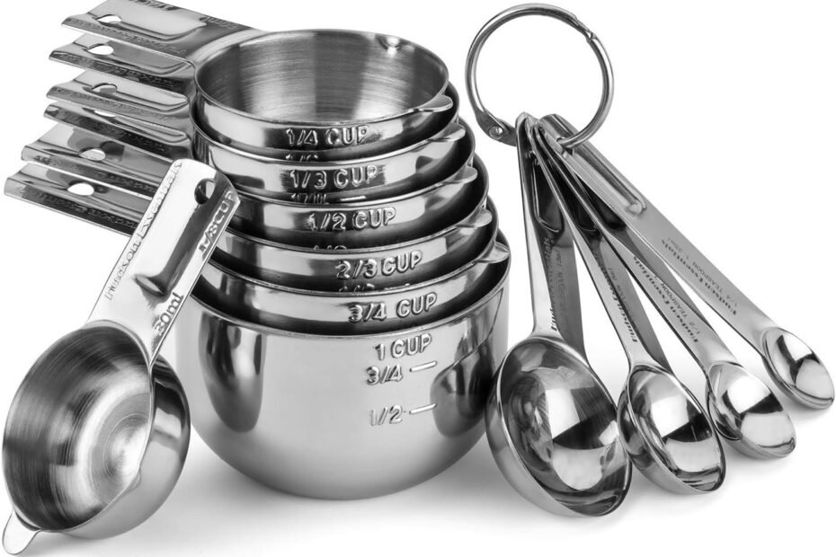 Precision in the Kitchen: Hudson Essentials Stainless Steel Measuring Cups & Spoons Review