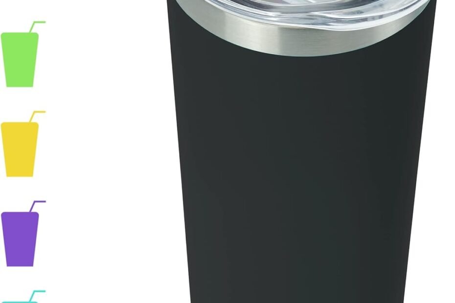 Sip in Style: BJPKPK 20 oz Black Skinny Stainless Steel Tumbler Review