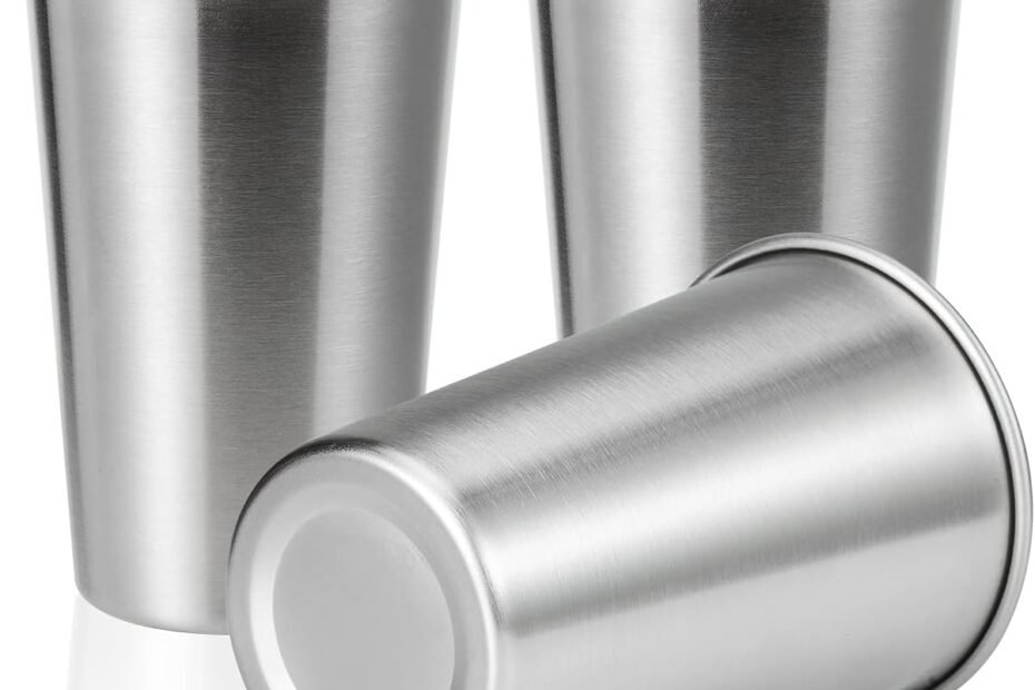 Sip in Style: Explore the 12 Pack of Unbreakable Stainless Steel Pint Cups!