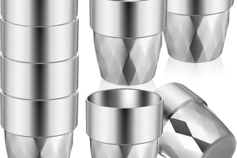 Sip in Style: Review of 8 Pack Stainless Steel Insulated Cups for All Occasions
