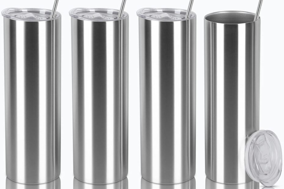 Sip in Style: The Perfect 20 Oz Stainless Steel Skinny Tumbler Set for Gifts!