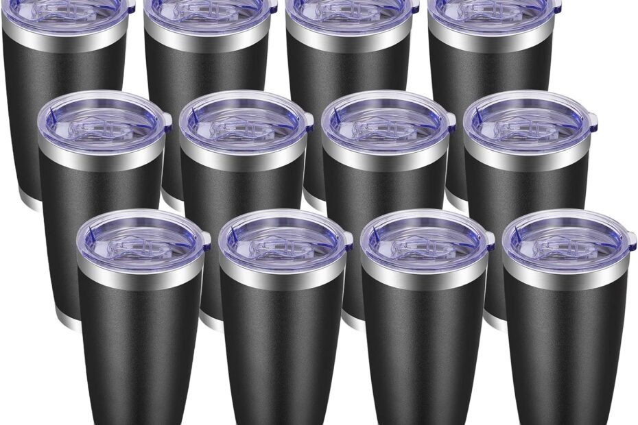 Sip in Style: VEGOND 20oz Stainless Steel Tumblers - Perfect for Your On-the-Go Needs!