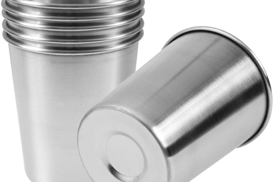 Sip Safely: Reviews of EVERMARKET's 6-Pack Stainless Steel Cups for Every Occasion