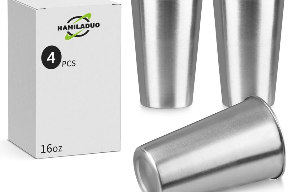 Sip Sustainably: The Ultimate Review of 4Pack Stainless Steel Pint Cups!