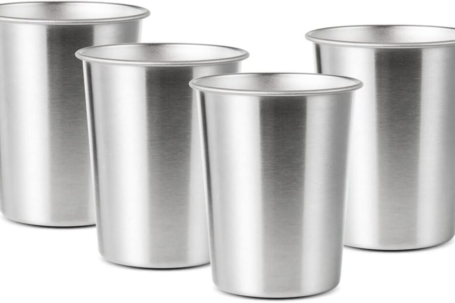 Sippy Style: Review of 4Pack 6oz Stainless Steel Cups for Kids