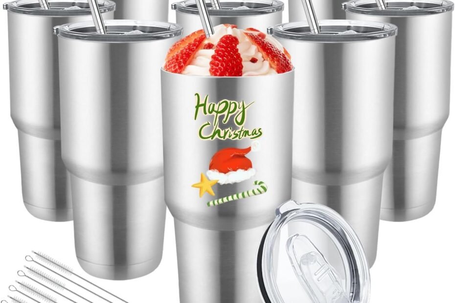Stay Hot and Stylish: Review of the 8 Pack Stainless Steel Insulated Tumblers!