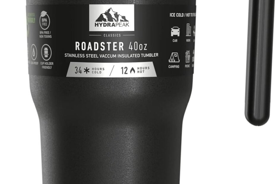 Stay Hydrated in Style: Hydrapeak Roadster 40oz Tumbler Review