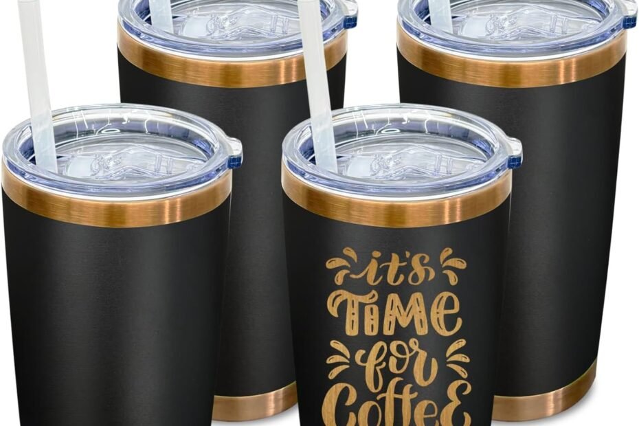 Stay Hydrated in Style: Review of the 20 oz Stainless Steel Tumbler 4-Pack!