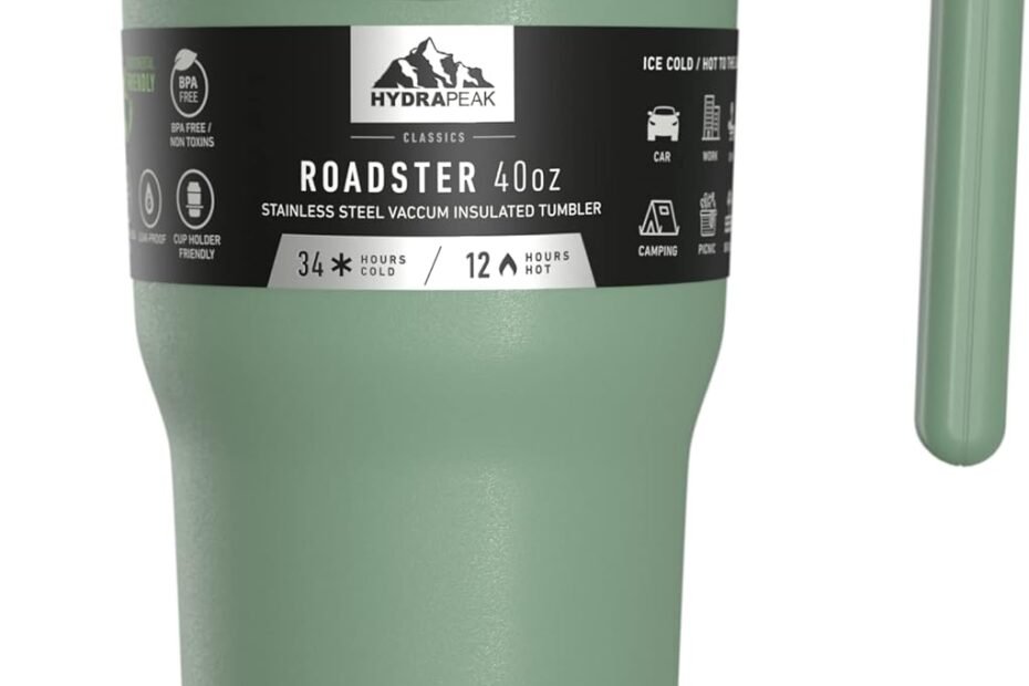Stay Hydrated in Style: Review of the Hydrapeak Roadster 40oz Tumbler