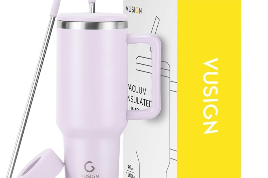 Stay Hydrated in Style: VUSIGN 40 oz Tumbler Review