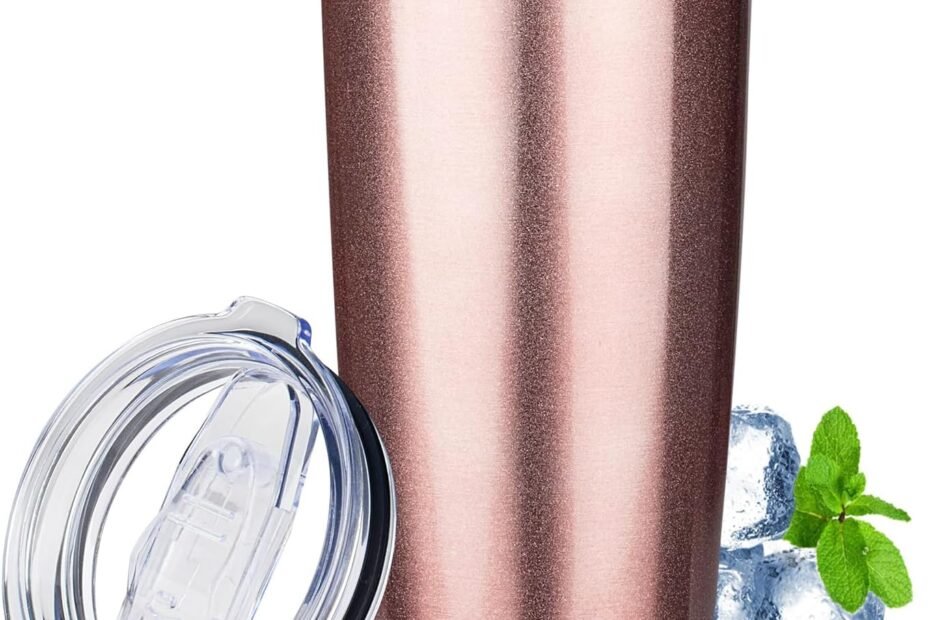 Stay Stylishly Hydrated: Review of the 20oz Rose Gold Insulated Tumbler