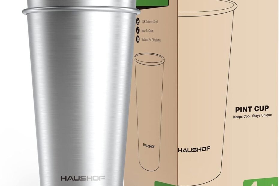 Unbreakable Fun: HAUSHOF 20 oz Stainless Steel Pint Cups Review