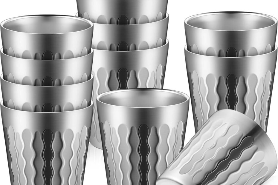 Unleash Adventure: Skylety 12-Pc Stainless Steel Insulated Cups for Every Occasion!
