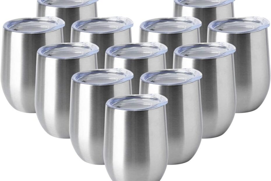 Unleash Your Sips: HASLE OUTFITTERS 12oz Stemless Wine Tumblers for Every Beverage!