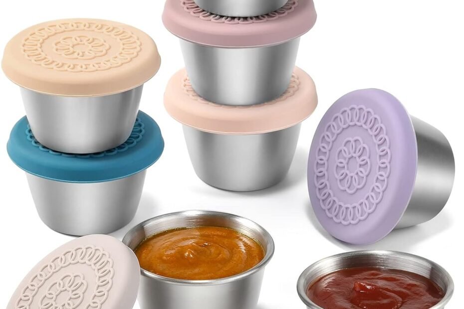 Your Perfect Picnic Partner: 8 Pack Leakproof Salad Dressing Containers for On-the-Go!