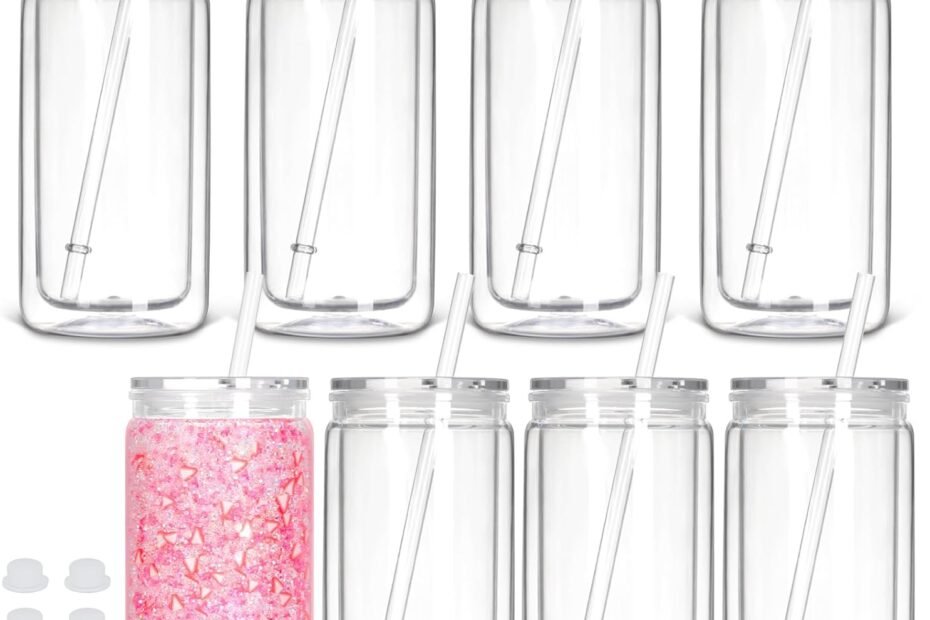 Create Enchantment: Review of the 8 Pack Snow Globe Tumblers for DIY Magic!