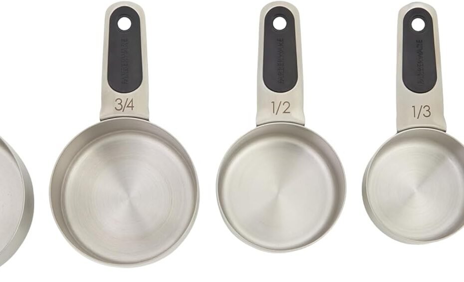 Elevate Your Cooking with Farberware's 5-Piece Stainless Steel Measuring Cup Set!