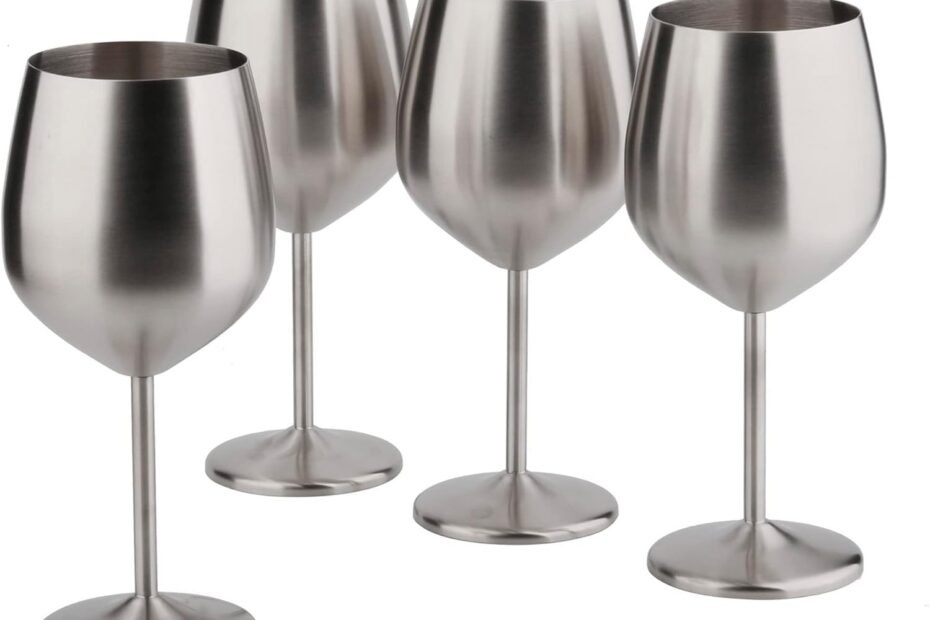 Elevate Your Sipping Experience: Review of the Stainless Steel Wine Glass Set