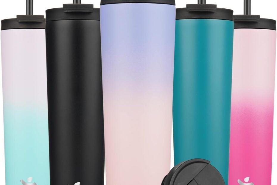 Hydrate in Style: The Ultimate Review of the 34 OZ Pastel Sunset Insulated Tumbler!