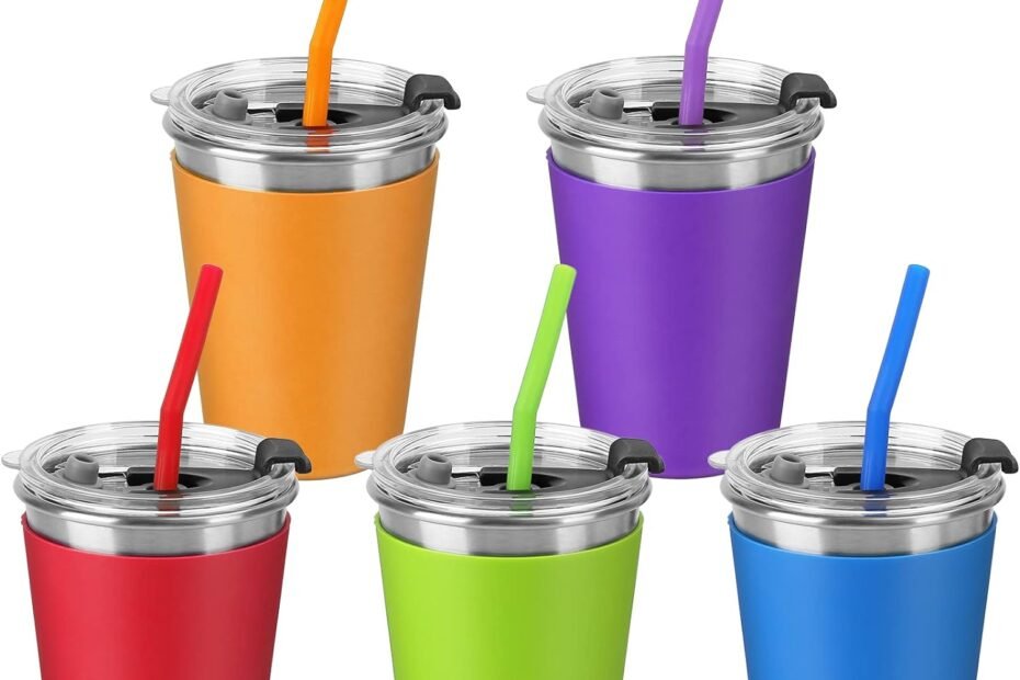 No-Spill Fun: The Ultimate Review of 5Pack Kids Cups with Straws!