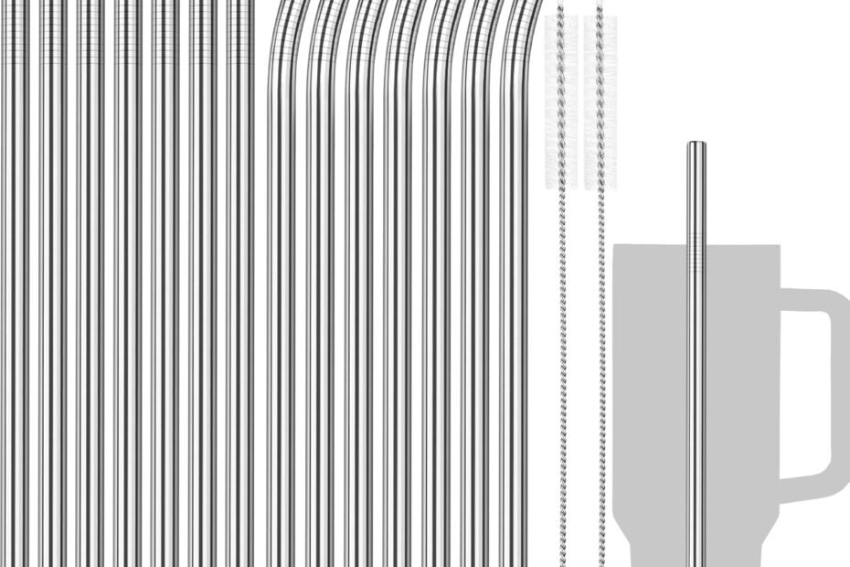 Sip in Style: Tomorotec 40oz Stainless Steel Straws for Your Adventure Quencher!