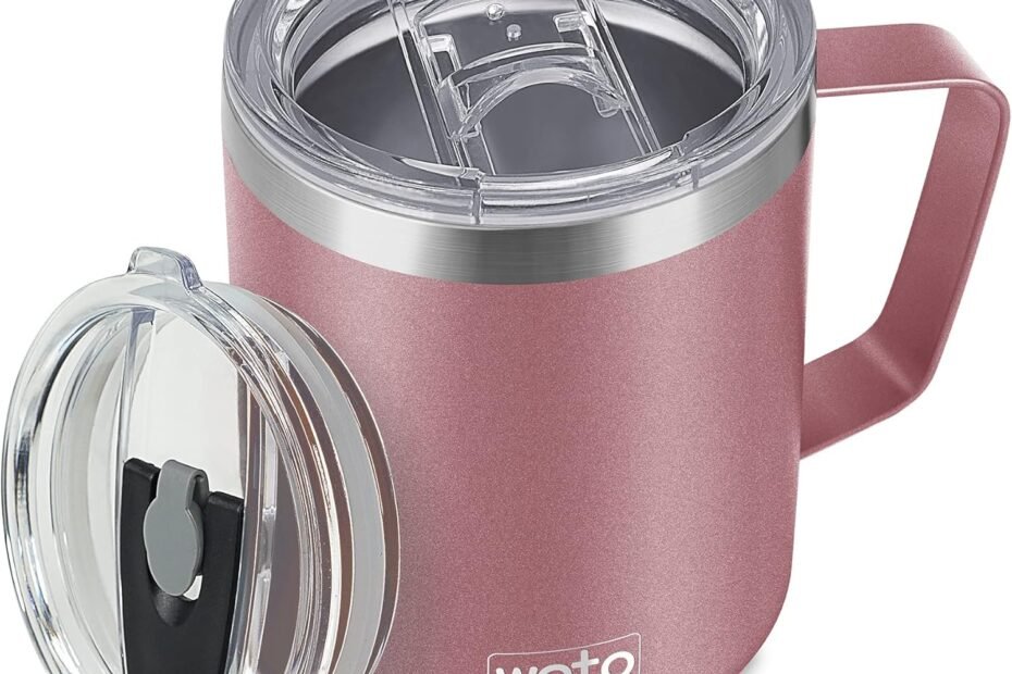 Sip in Style: WETOWETO's 14oz Insulated Rose Gold Travel Mug Review