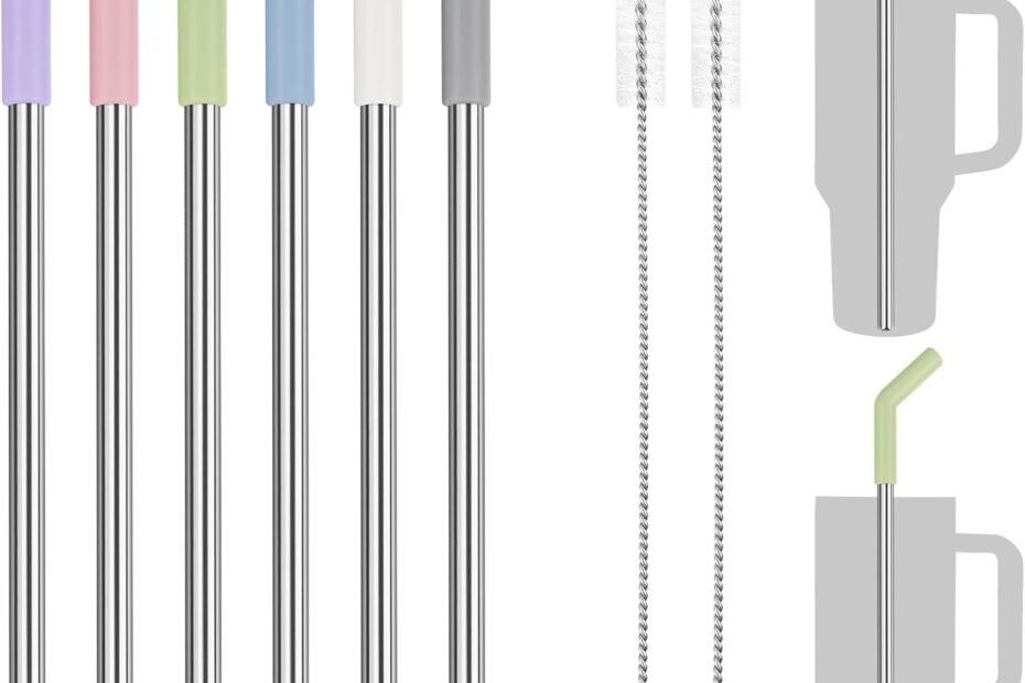 Sip Sustainably: Discover the Tomorotec 40oz Stainless Steel Straws for Your Adventure Quencher