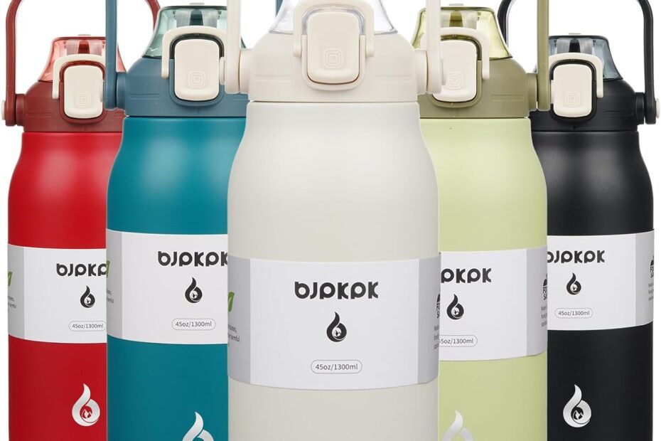 Stay Hydrated Anywhere: The BJPKPK 45 oz Insulated Water Bottle Review!