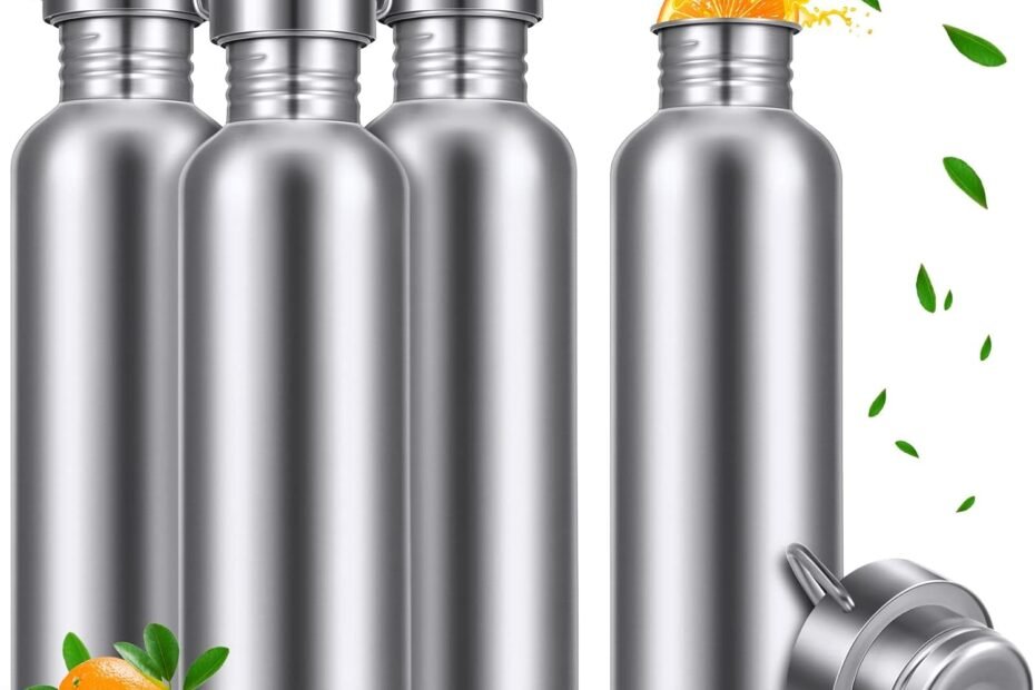 Stay Hydrated: CHENGU 4-Pack Stainless Steel Water Bottles for Outdoor Enthusiasts