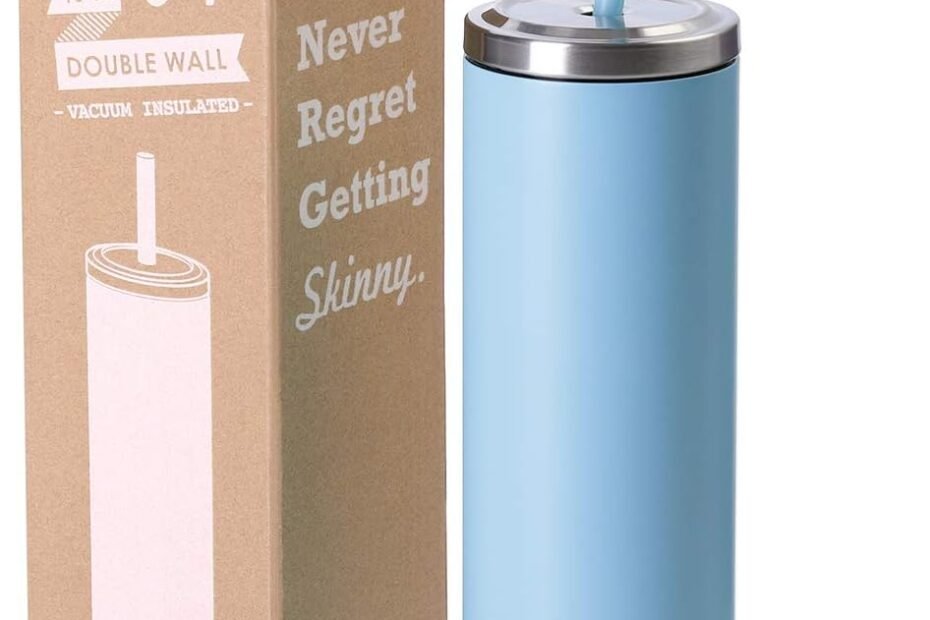Stay Hydrated in Style: Cupture Powder Blue Skinny Tumbler Review
