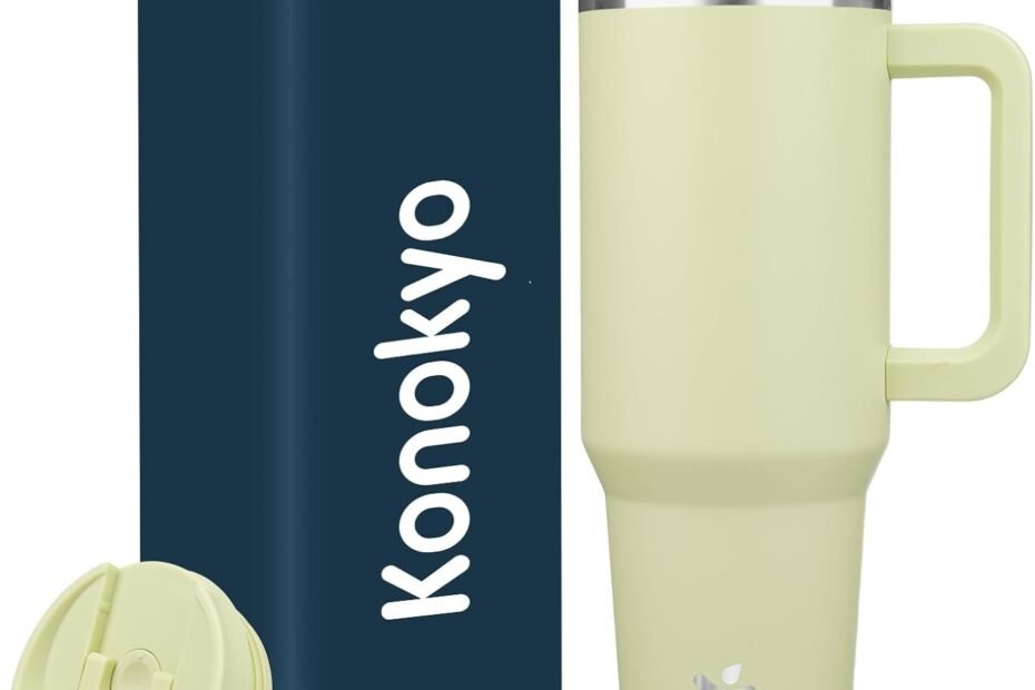 Stay Hydrated in Style: The Ultimate 40 oz Macaron Green Tumbler Review!