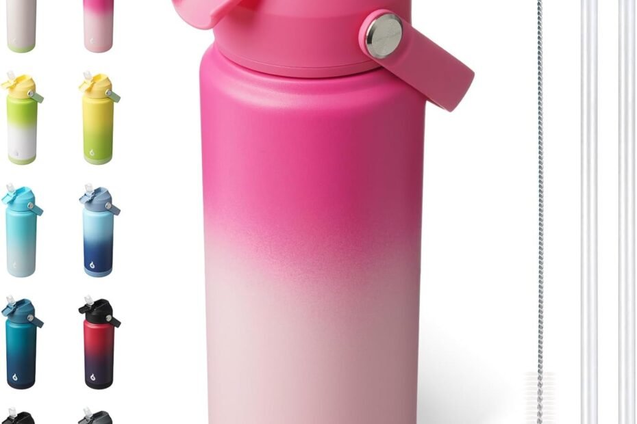 Stay Hydrated on the Go: Review of BJPKPK 24oz Insulated Water Bottle with Straw Lid
