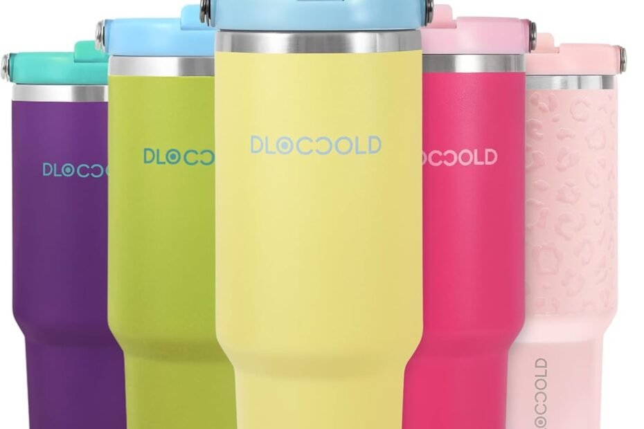 Stay Hydrated On-the-Go: DLOCCOLD 40 oz Tumbler Review!