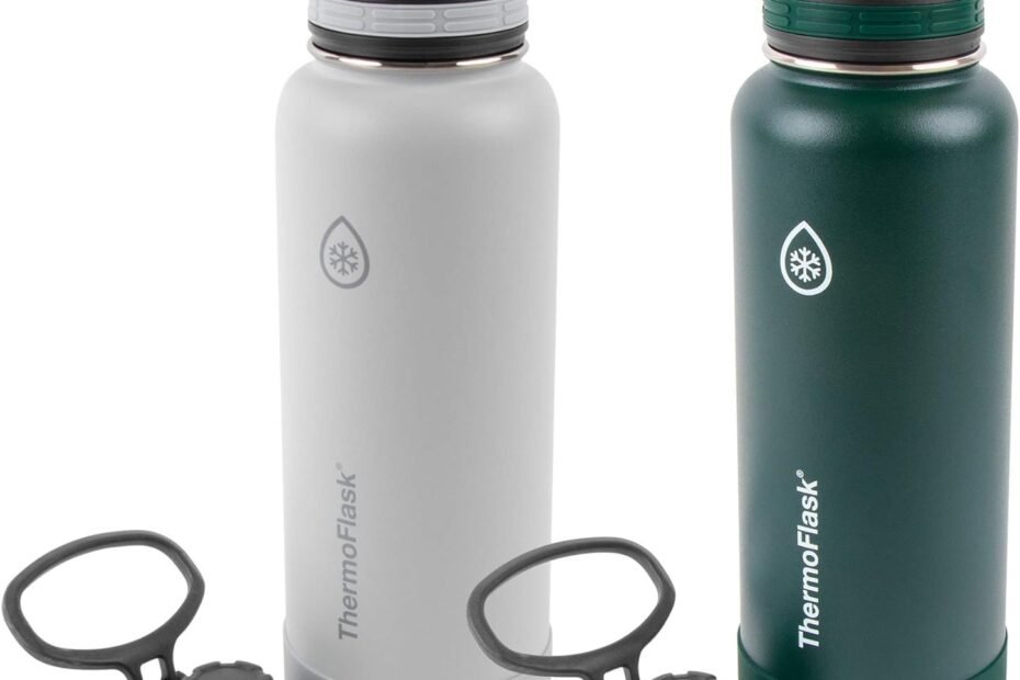 Stay Hydrated with ThermoFlask: The Ultimate Leak-Proof 40 oz Water Bottle Duo!
