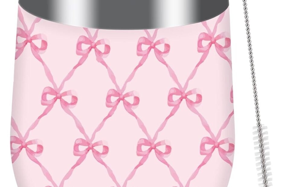 Chic and Versatile: The Pink Bow Stainless Steel Wine Tumbler Review