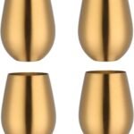 Elevate Your Sipping Experience: Review of the 17 OZ Stemless Stainless Steel Wine Glass Set