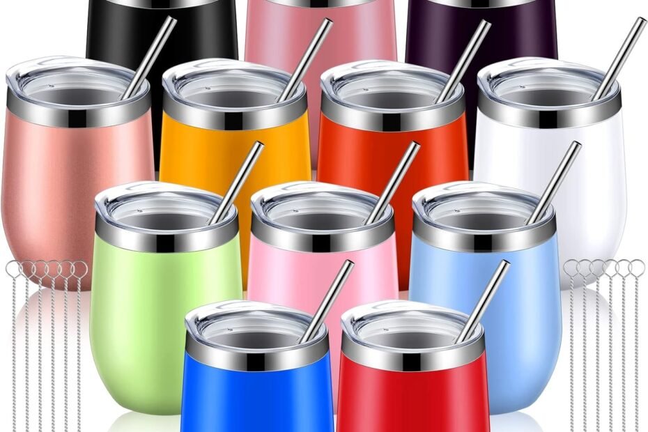 Sip in Style: 12 Pack Insulated Stemless Wine Tumblers for Every Occasion