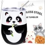 Sip in Style: NymphFable's 12oz Panda Insulated Tumbler Review