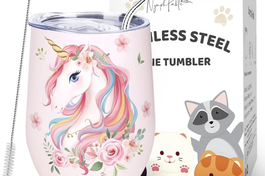 Sip in Style: NymphFable's Unicorn Insulated Tumbler - Your Perfect Drink Companion!