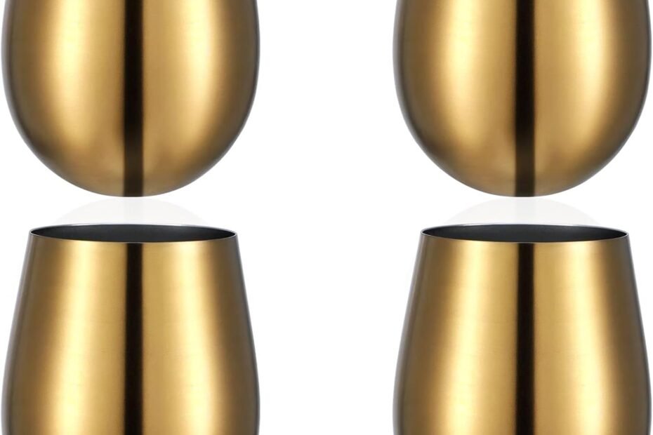 Sip in Style: Review of 4 Pack Stemless Stainless Steel Wine Glasses