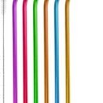 Sip in Style: Review of 6Pcs Rainbow Stainless Steel Straws for Your Tumblers