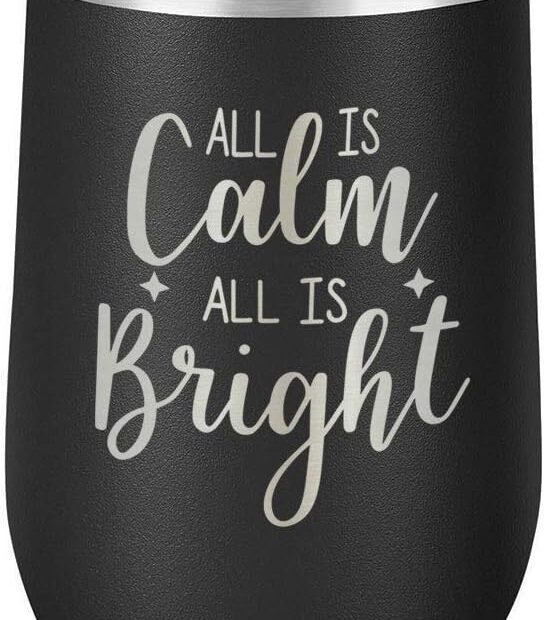 Sip in Style: Review of the ALL IS CALM Stemless Wine Glass