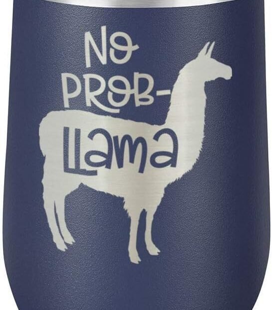 Sip in Style: The NO PROB-LLAMA Stemless Wine Glass Review