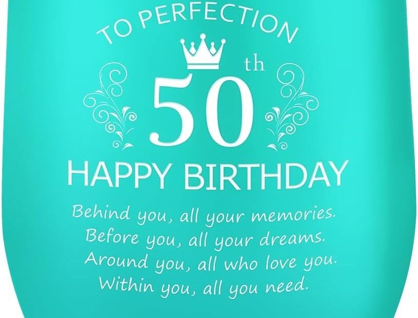 Sip in Style: The Perfect 50th Birthday Gift for Her!